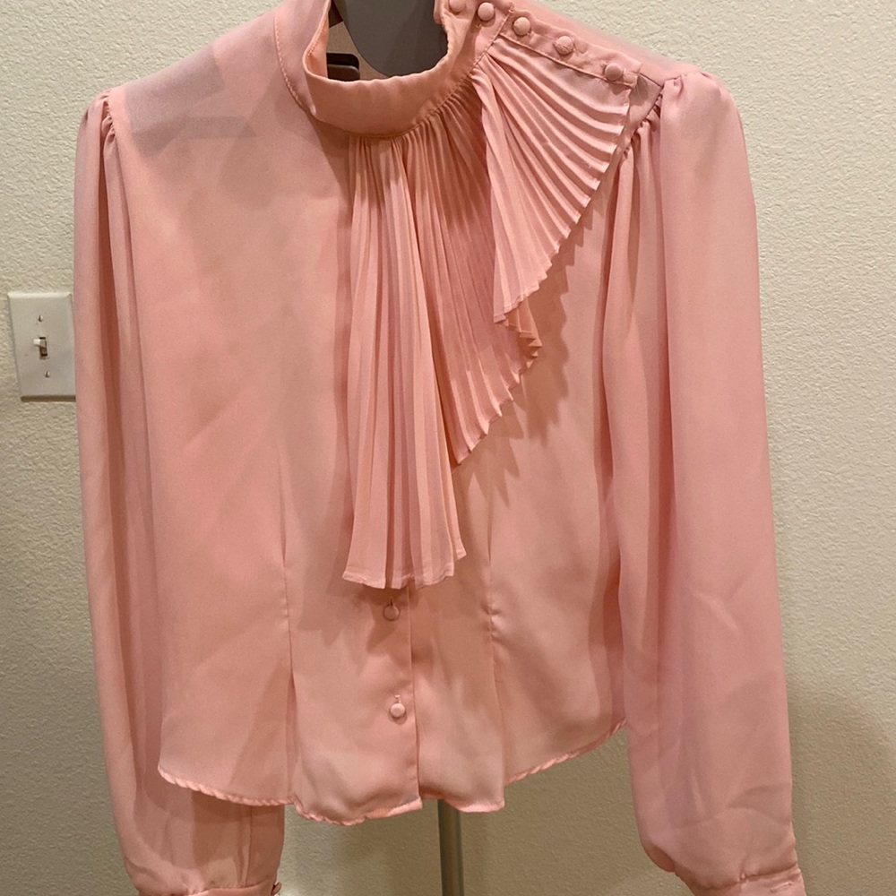 Vintage pink blouse in size 7/8